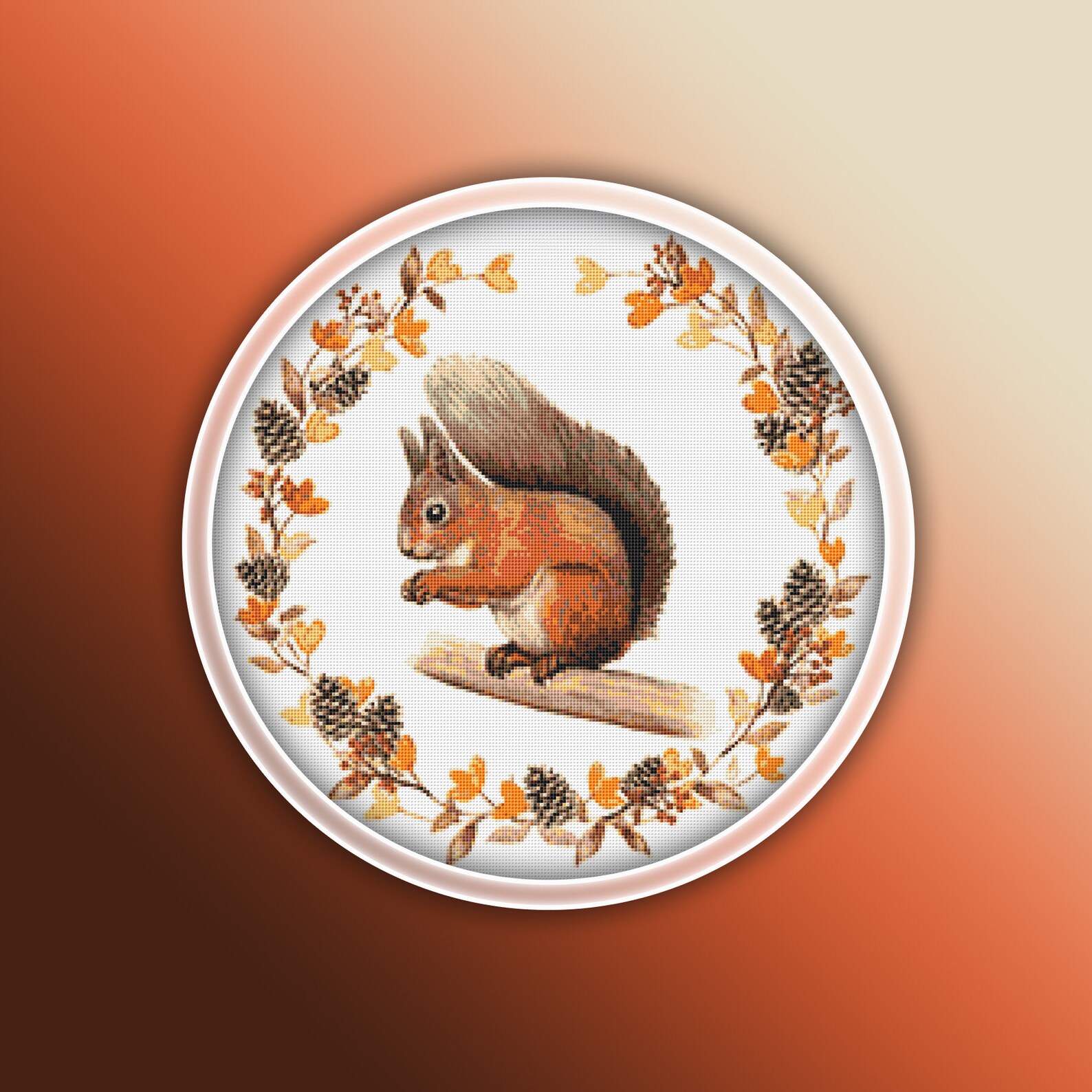 Red Squirrel Cross Stitch Pattern Instant PDF Download - Etsy