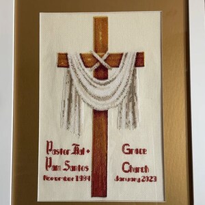 Jesus Cross Cross Stitch Pattern 1 Instant PDF Download | Christianity Watercolor Cross Stitch Pattern | Wooden Cross Stitch Pattern | image 10