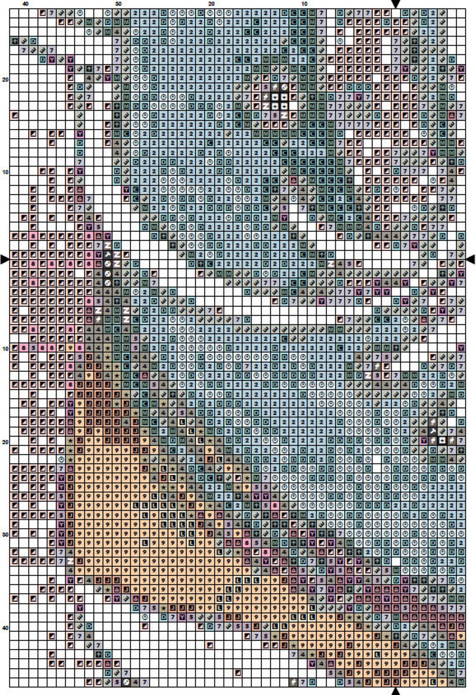 Roller Skate Cross Stitch Pattern 1 Instant PDF Download Etsy