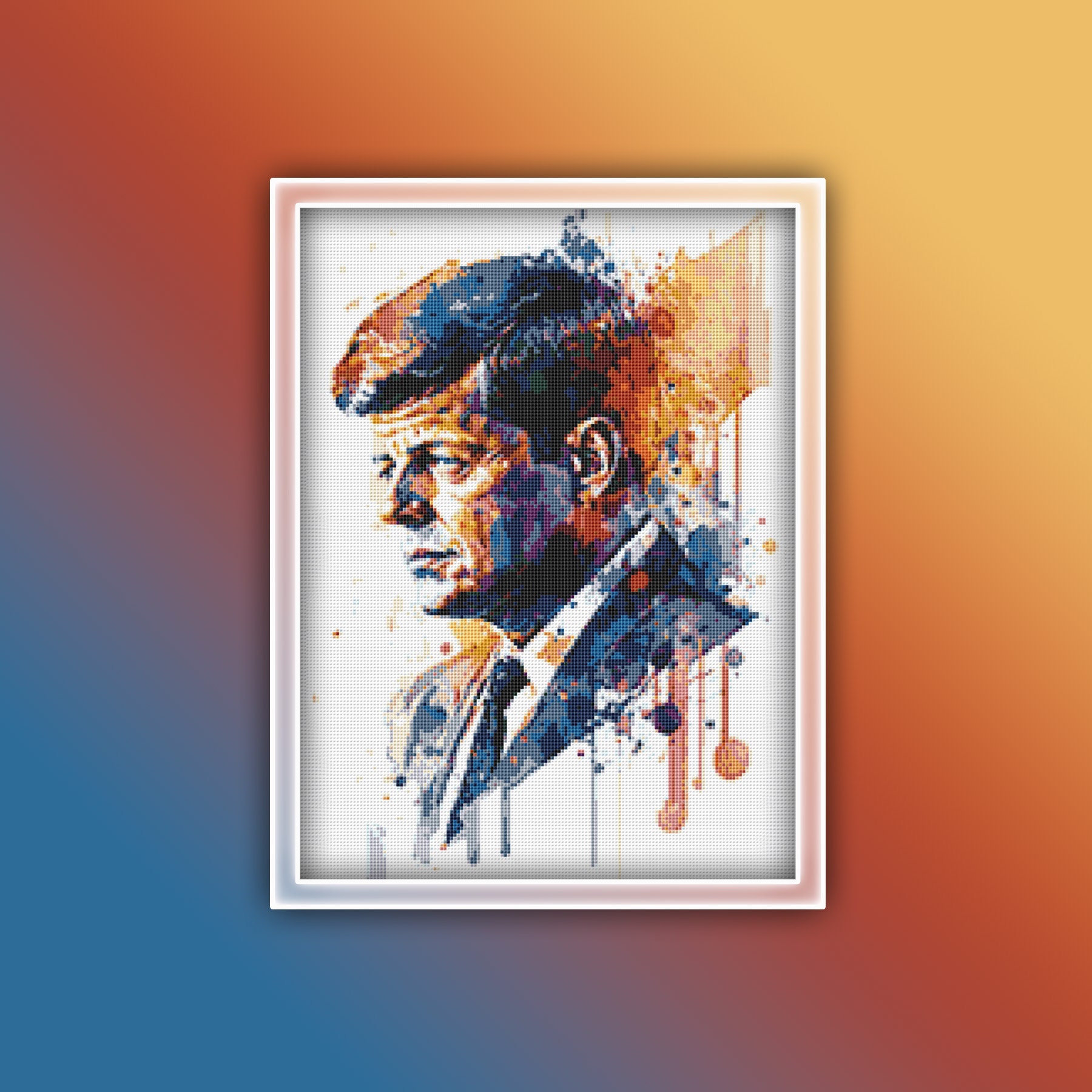 Patrón de punto de cruz de John F Kennedy 2 Descarga instantánea en PDF -  Patrón de punto de cruz de acuarela de John F Kennedy - Presidente de  Estados Unidos - Etsy México, image size:1800x1800