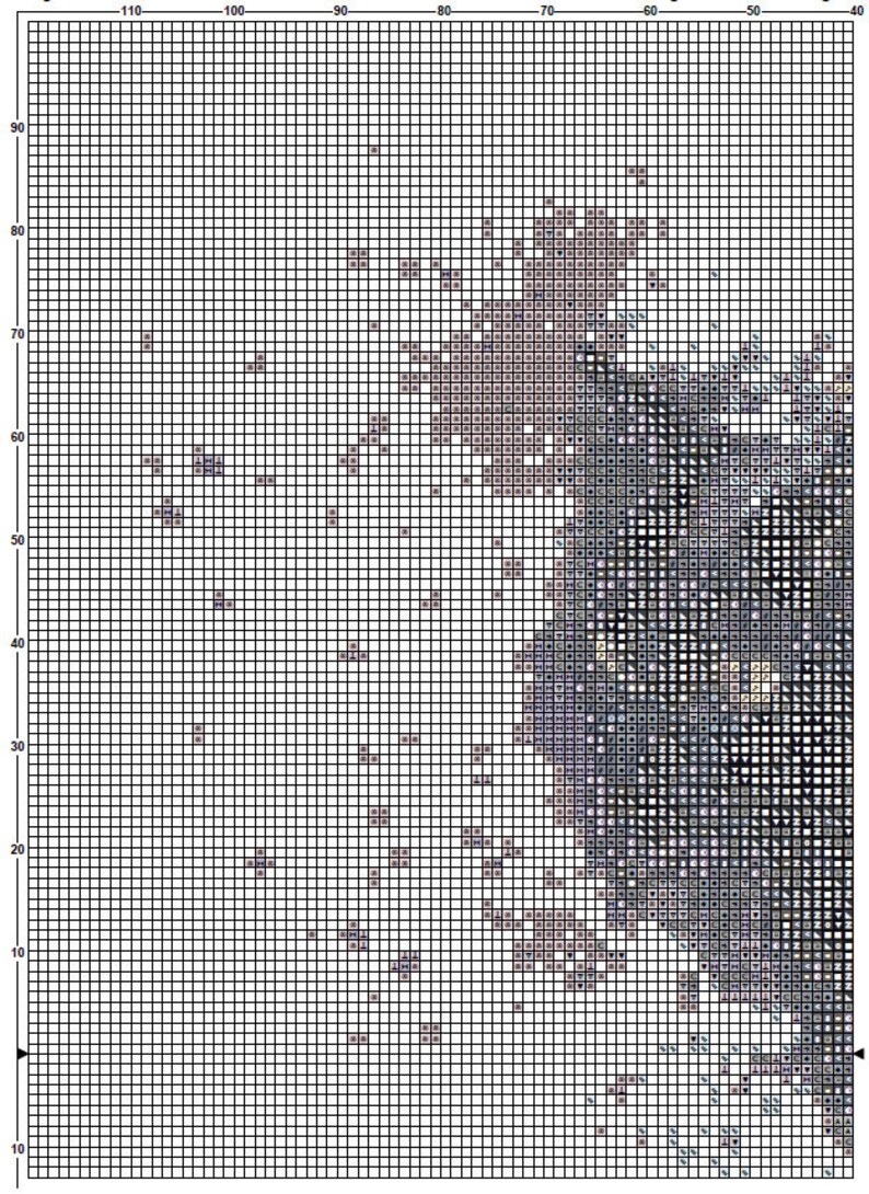 Black Cat Cross Stitch Pattern Instant PDF Download Black Etsy