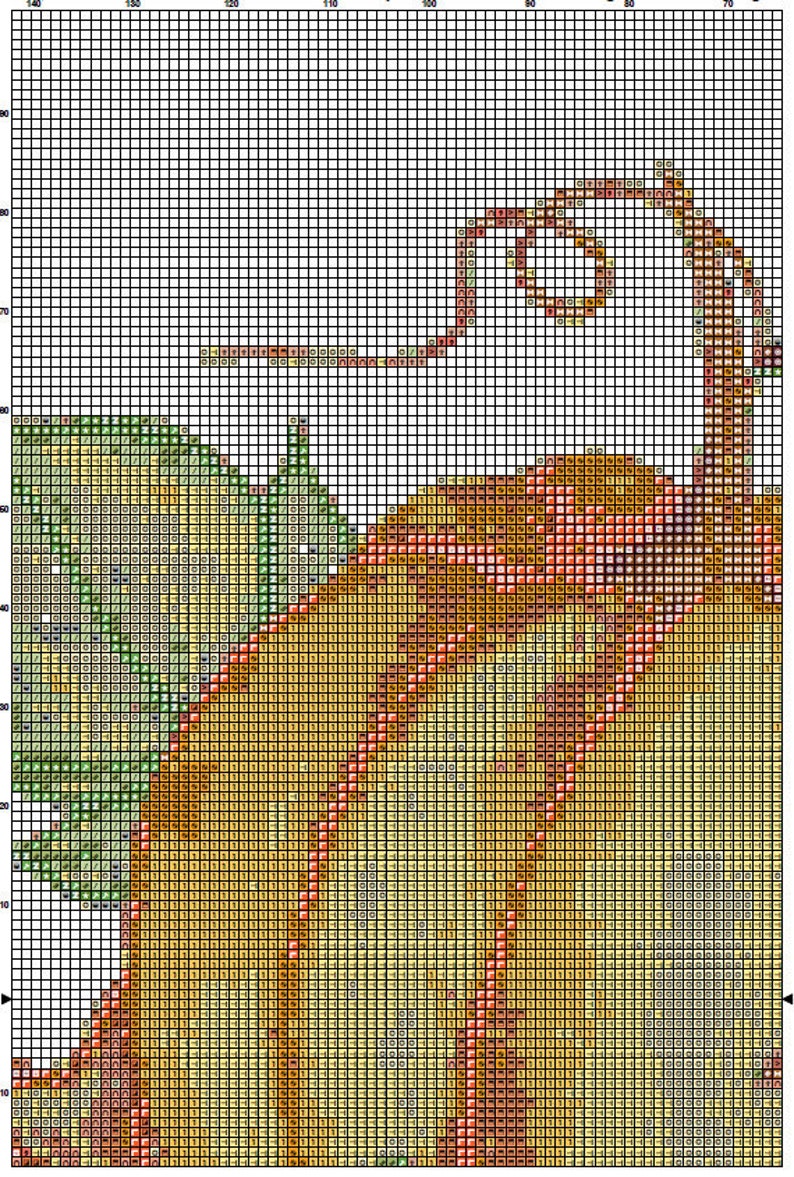Pumpkins Cross Stitch Pattern 1 Instant PDF Download Autumn | Etsy