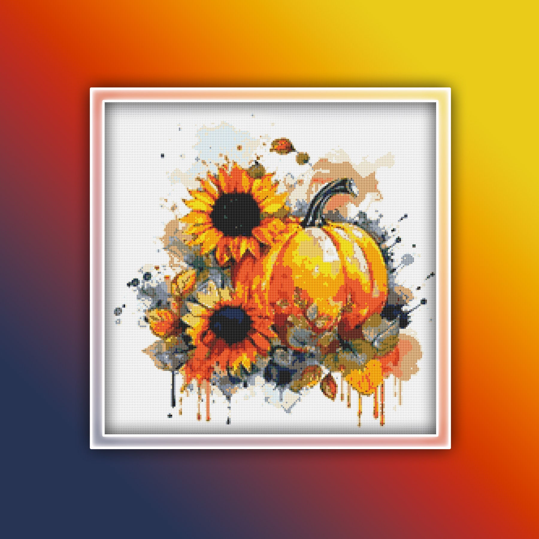Pumpkins Cross Stitch Pattern 5 Instant PDF Download - Autumn ...