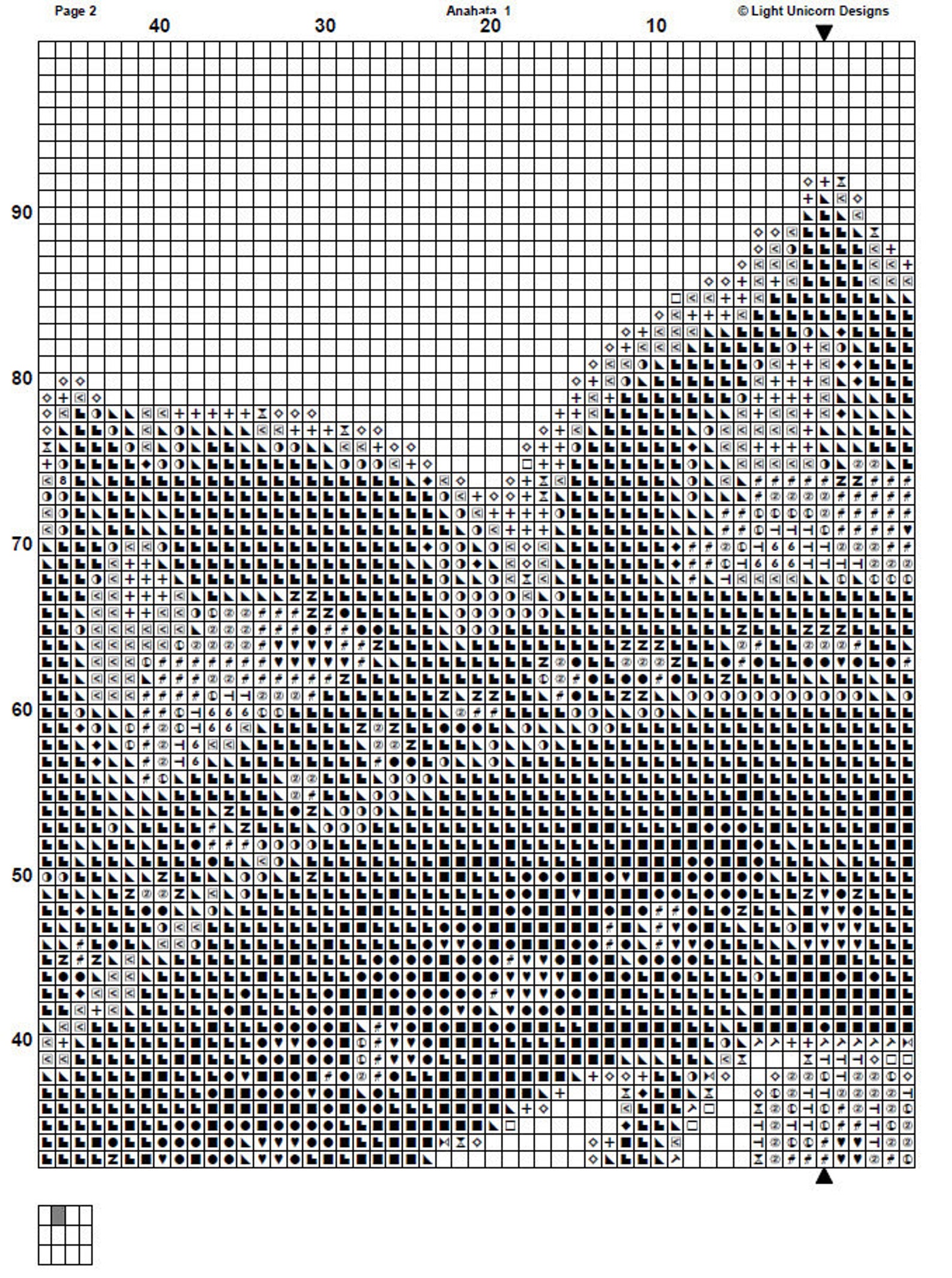 Anahata Cross Stitch Pattern 1 Instant Download Instant PDF Download ...
