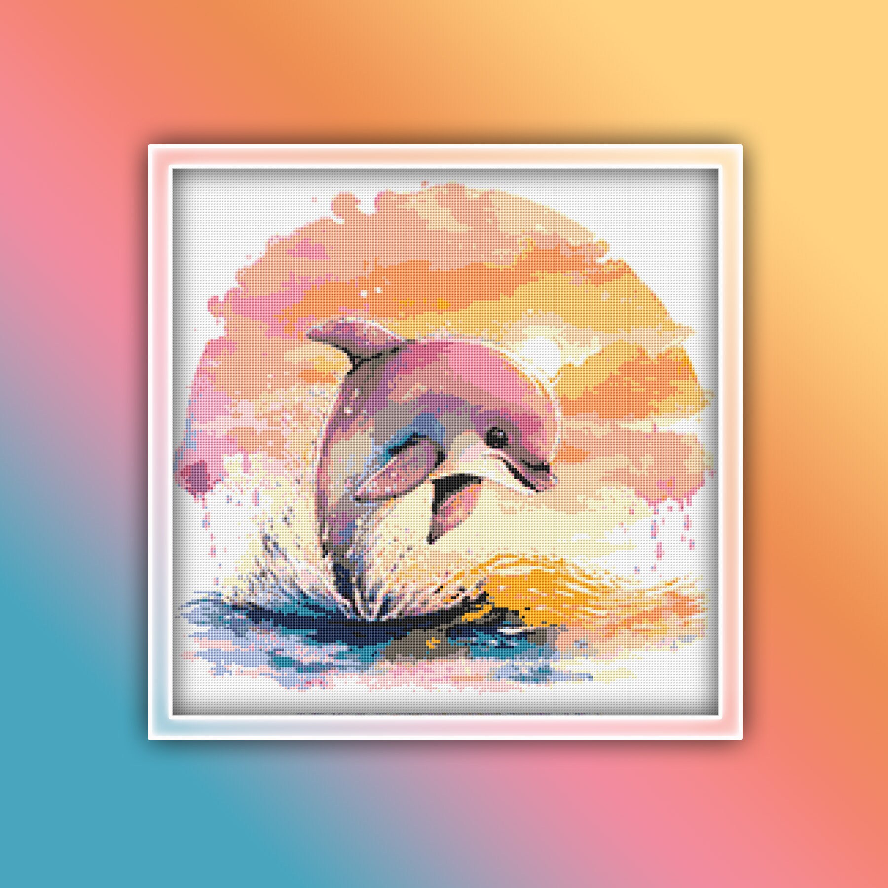 Dolphin Cross Stitch Pattern 11 Instant PDF Download Baby Etsy