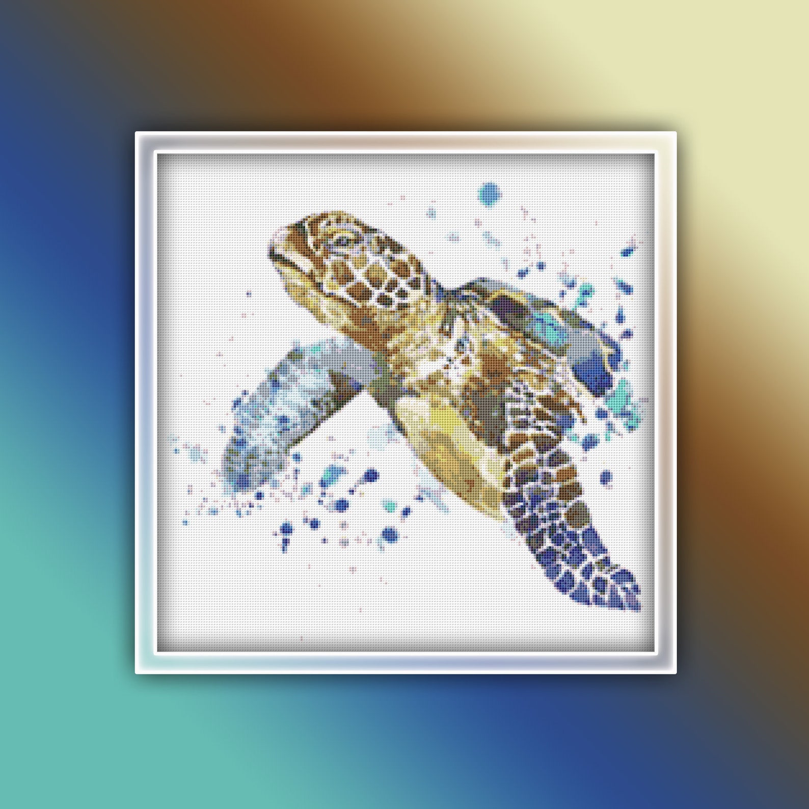 Sea Turtle Cross Stitch Pattern 3 Instant PDF Download Sea | Etsy