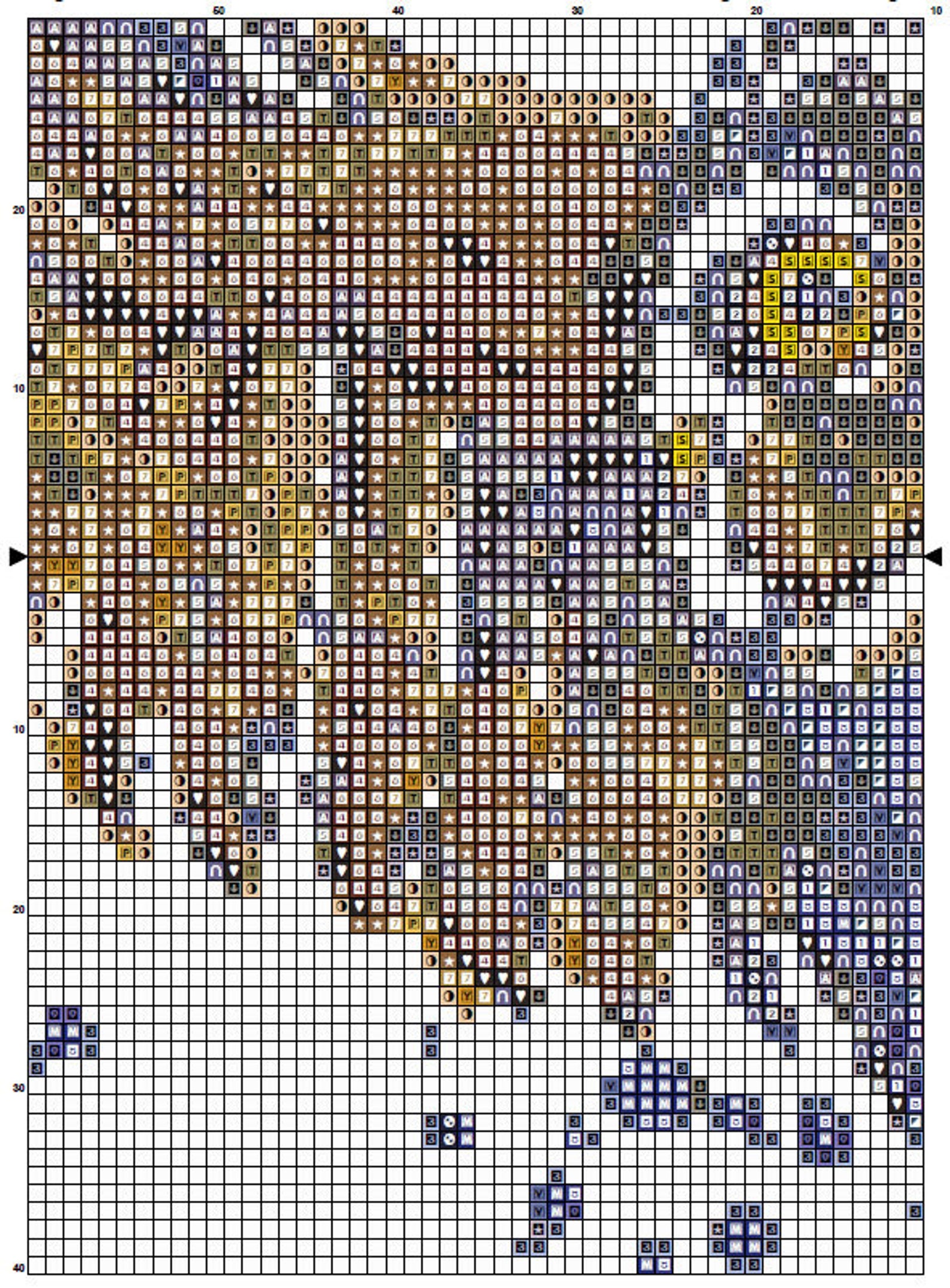 Owl Cross Stitch Pattern 7 Instant PDF Download Owl - Etsy