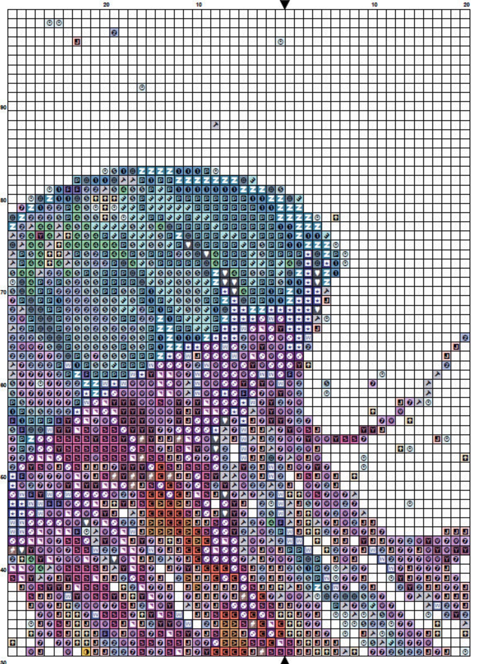 Jellyfish Cross Stitch Pattern 2 Instant PDF Download Sea Etsy