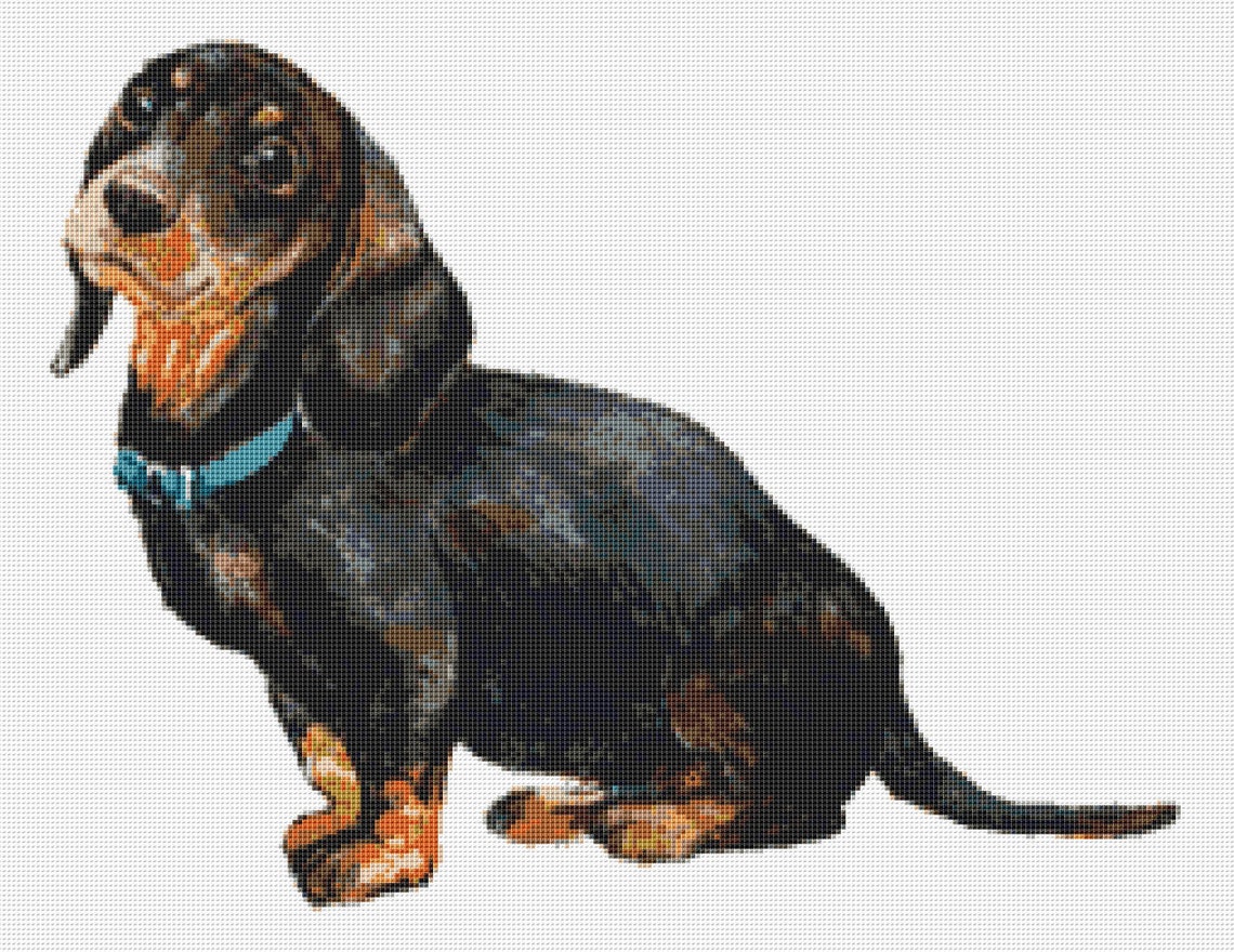 Dachshund Cross Stitch Pattern 3 Instant PDF Download Etsy