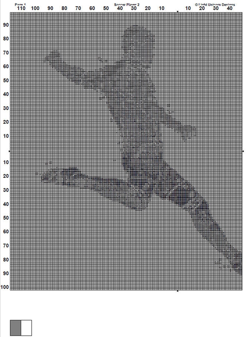 Fall Football Pattern Soccer Player Cross Stitch Pattern 2 Instant Download Instant PDF ...