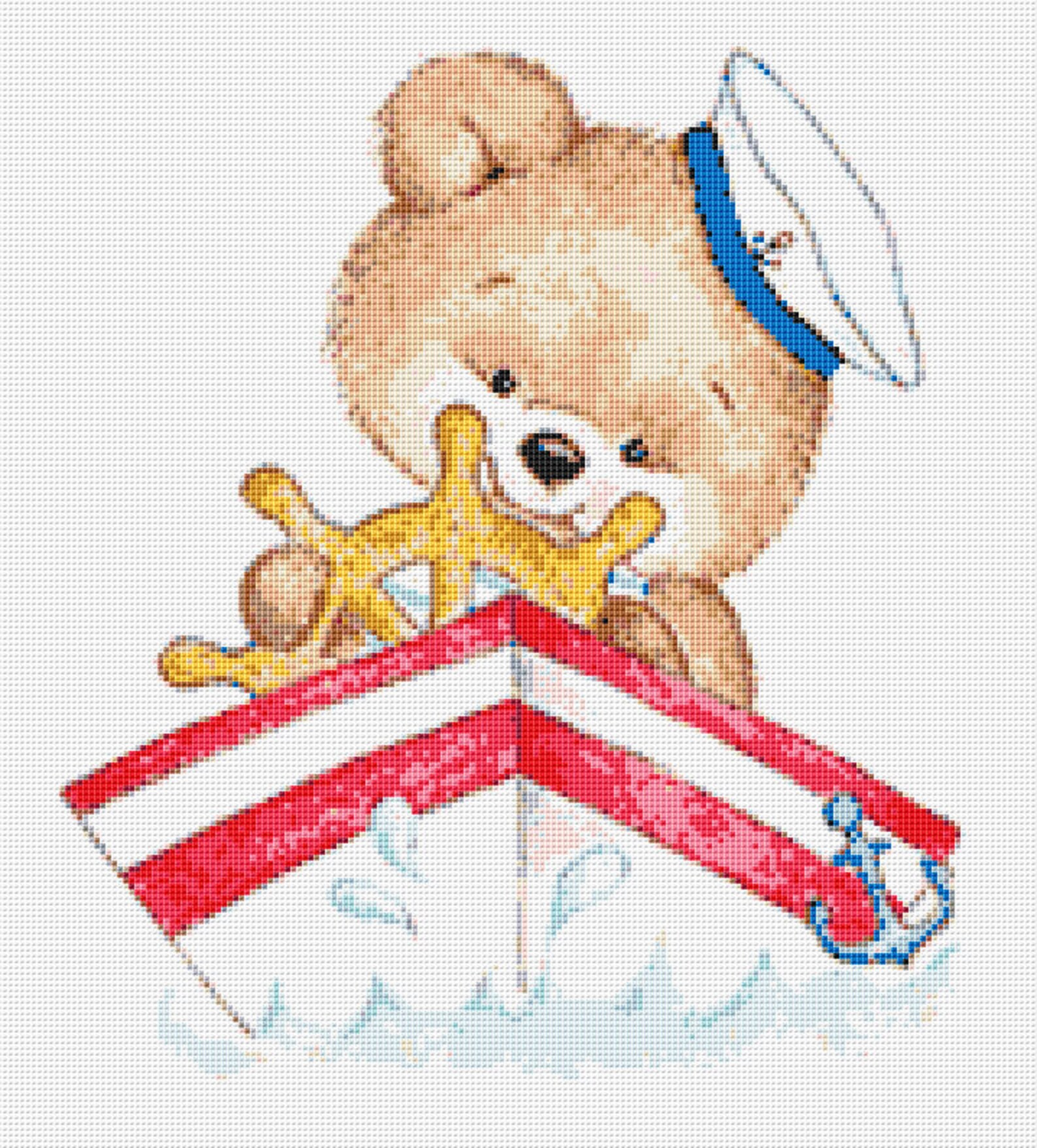 Baby Bear Cross Stitch Pattern Set Instant PDF Download Etsy