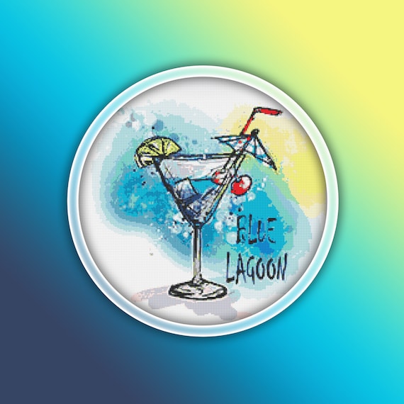 Blue Lagoon Cross Stitch Pattern 1 Instant PDF Download - Etsy