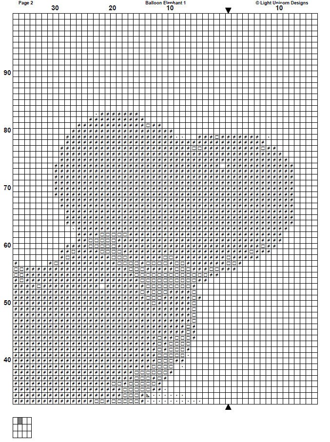 Balloon Elephant Cross Stitch Pattern 1 Instant PDF Download - Balloon ...