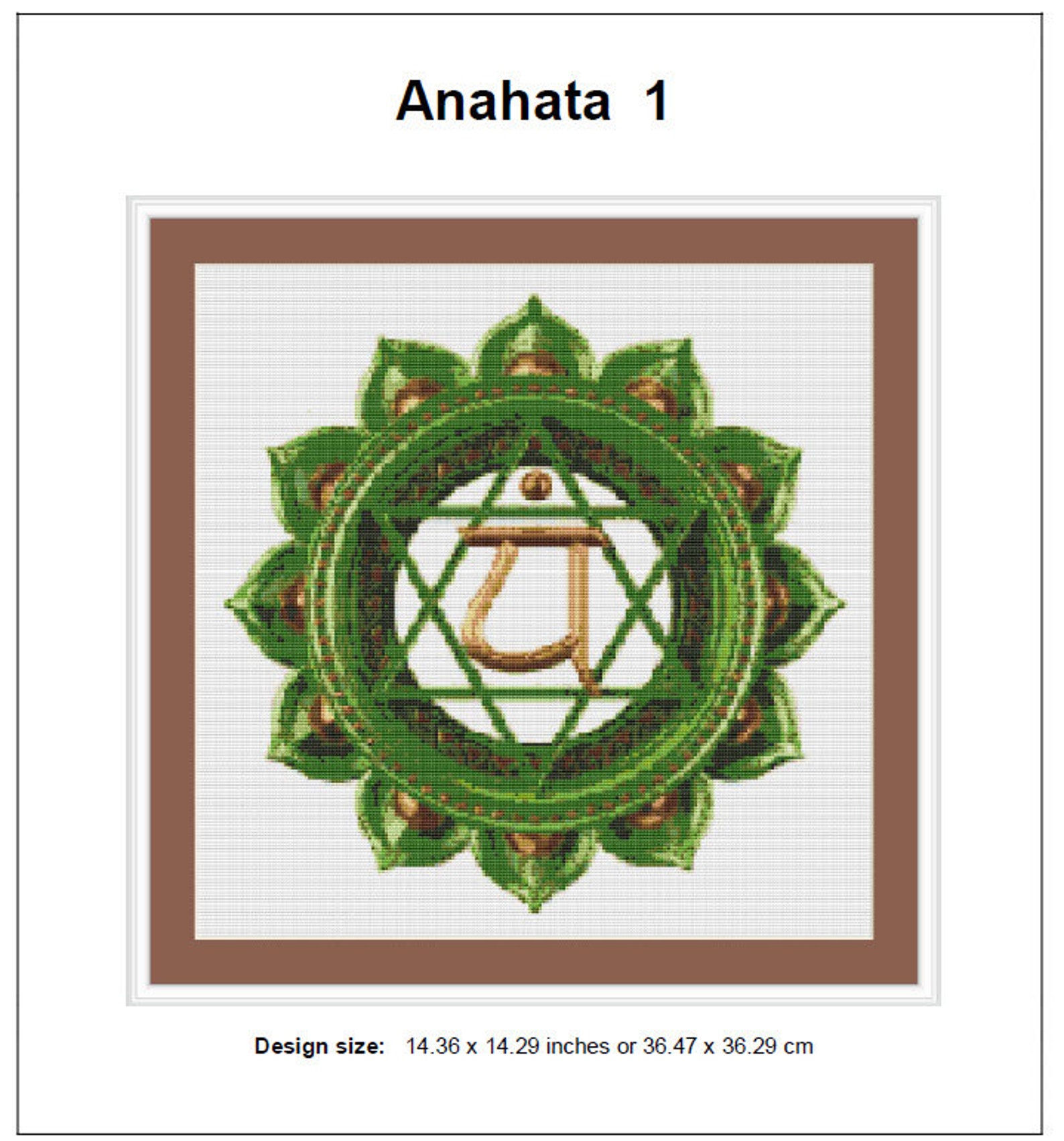 Anahata Cross Stitch Pattern 1 Instant Download Instant PDF Download ...