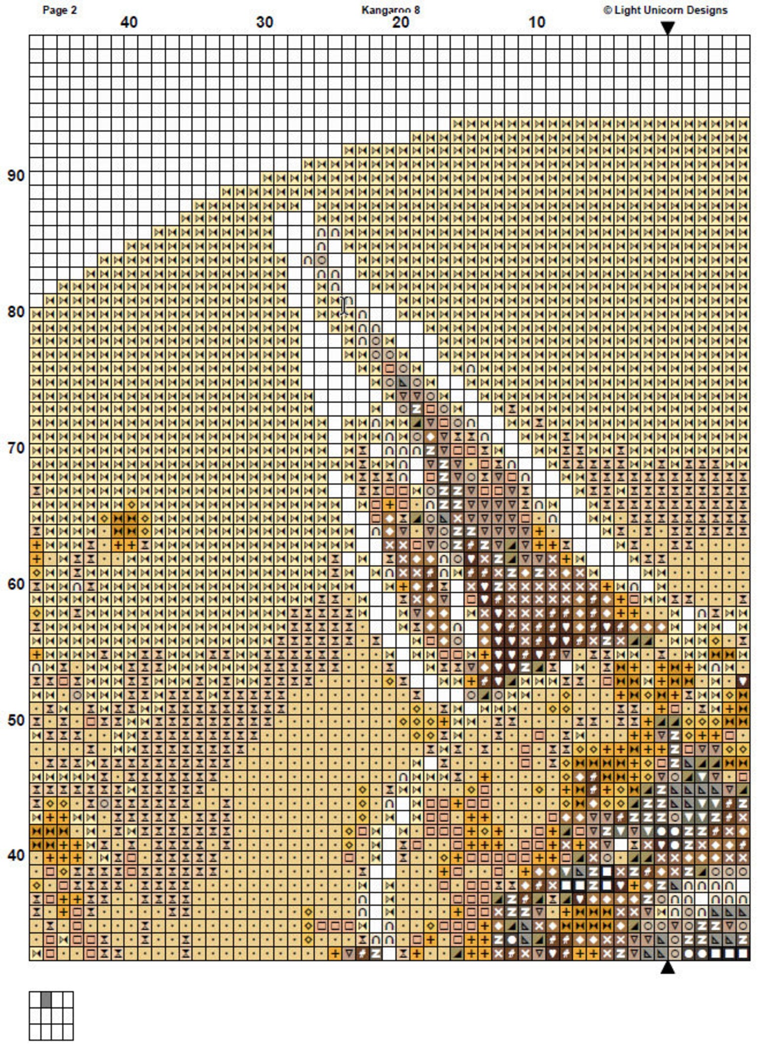 Kangaroo Cross Stitch Pattern 8 Instant PDF Download Etsy