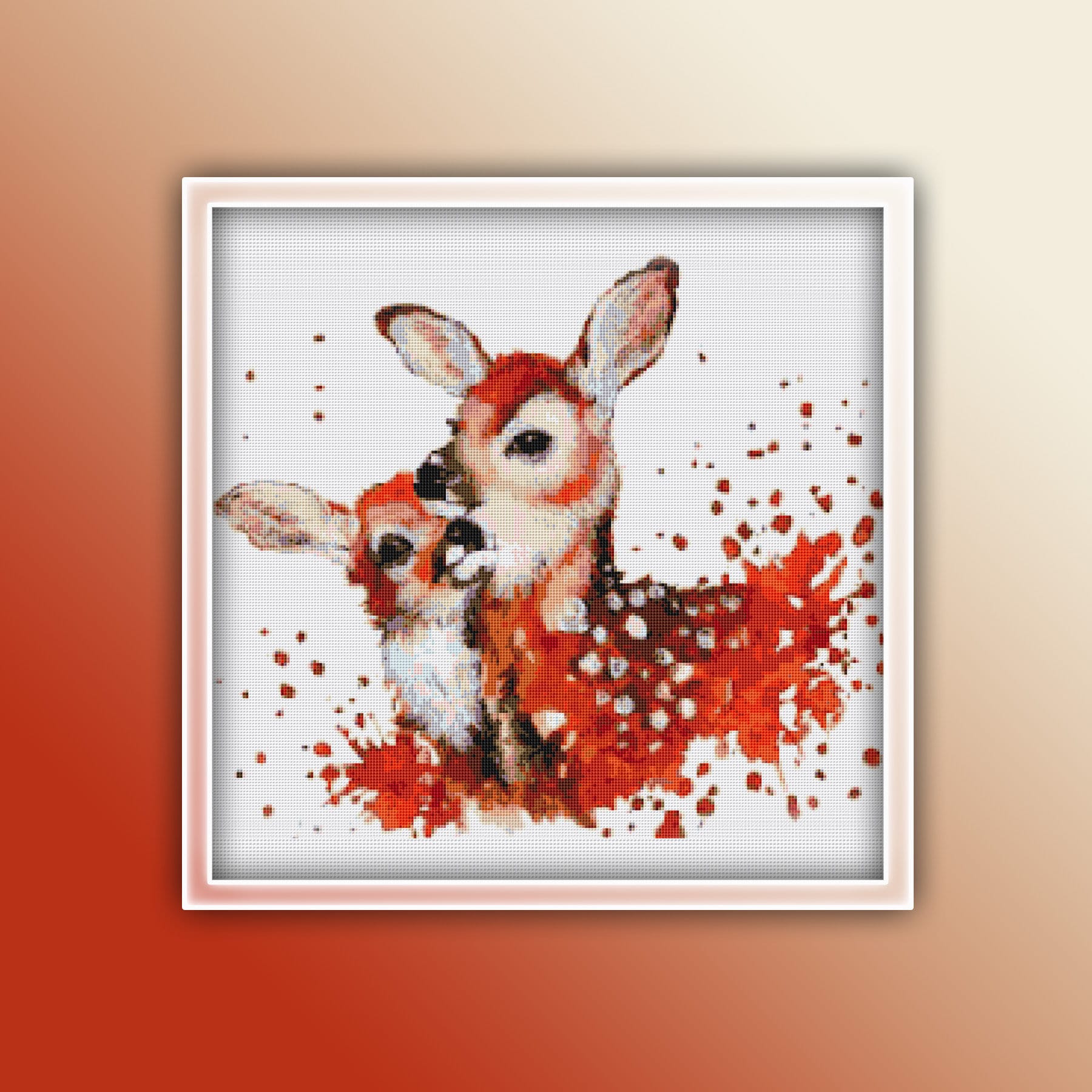 Deer Cross Stitch Pattern 18 Instant PDF Download Deer | Etsy