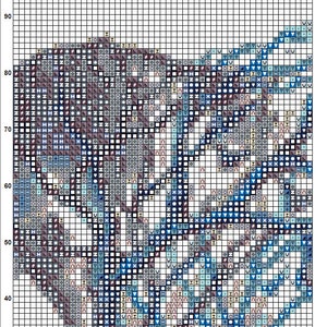 Horse Cross Stitch Pattern 4 Instant PDF Download Grey Horse Watercolor Cross Stitch Pattern Animal Cross Stitch Pattern image 6