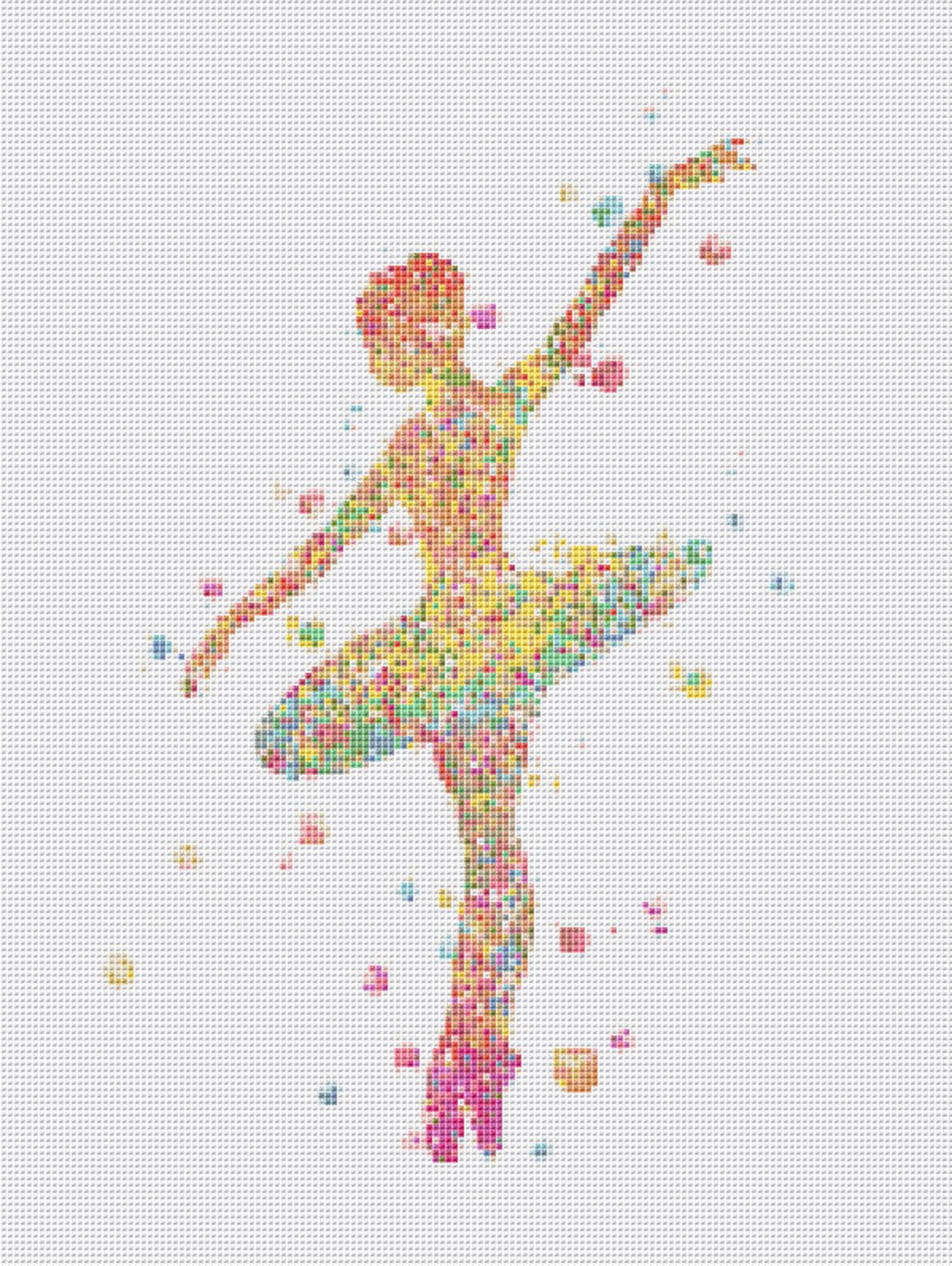 Ballerina Cross Stitch Pattern 5 Instant PDF Download | Etsy