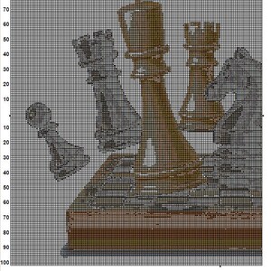 Chess Cross Stitch Pattern Instant PDF Download - Chess Board - Chess ...