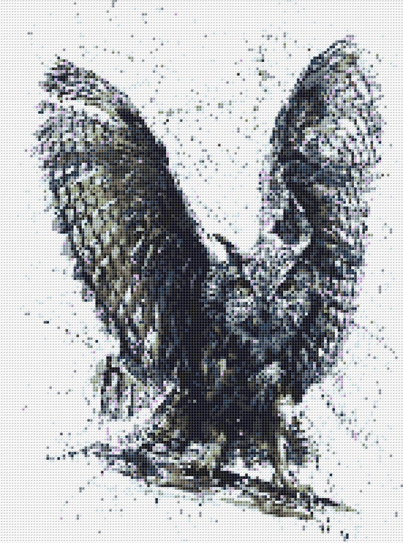 Owl Cross Stitch Pattern 4 Instant PDF Download Owl - Etsy