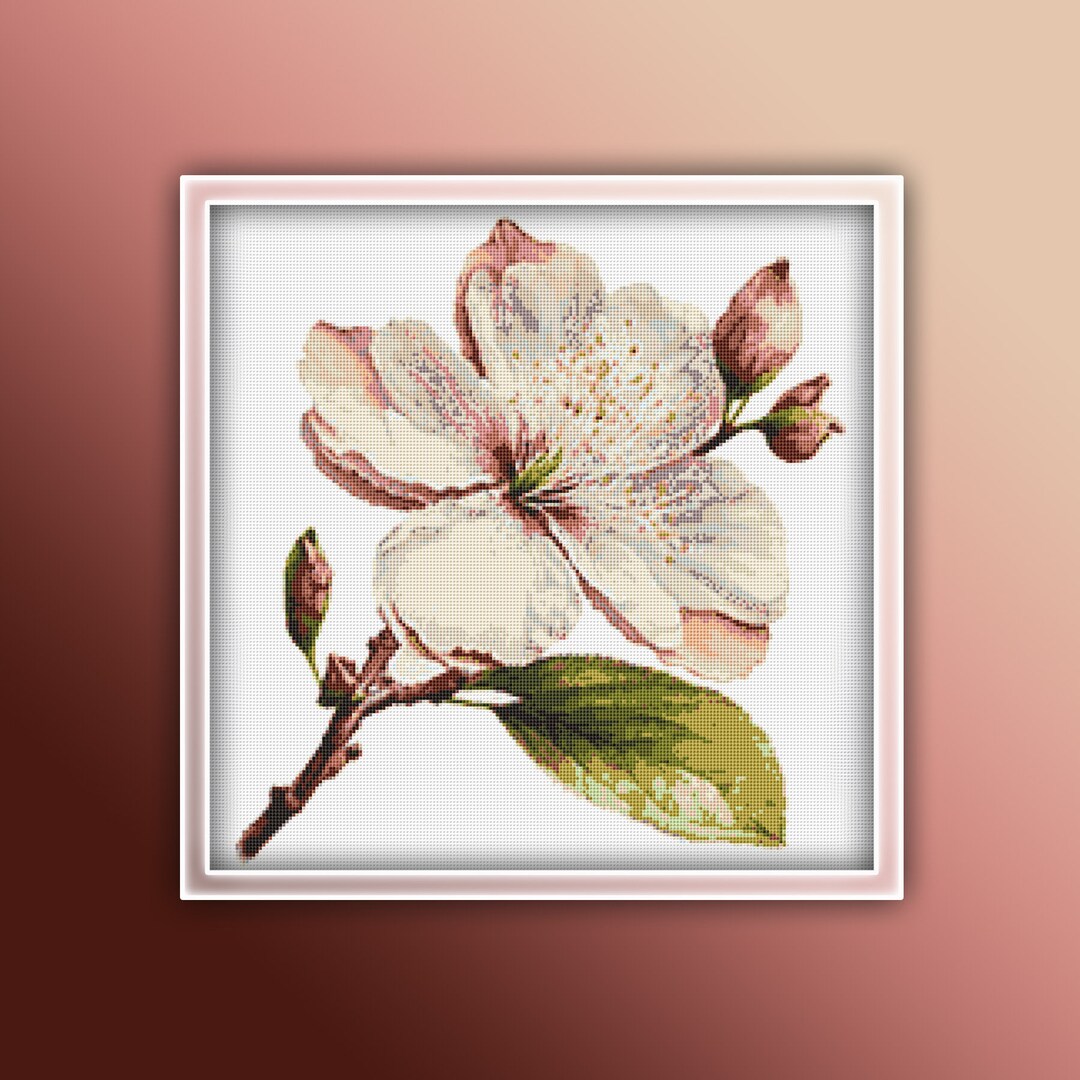 Cherry Blossoms Flower Cross Stitch Pattern 3 Instant PDF Download ...