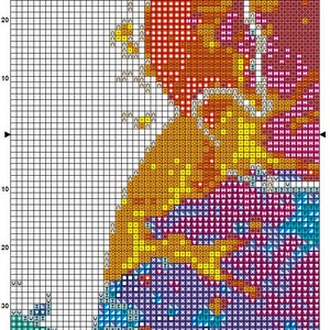 Goalkeeper Pattern Football Goalkeeper Cross Stitch Pattern 2 Instant Download Instant PDF ...