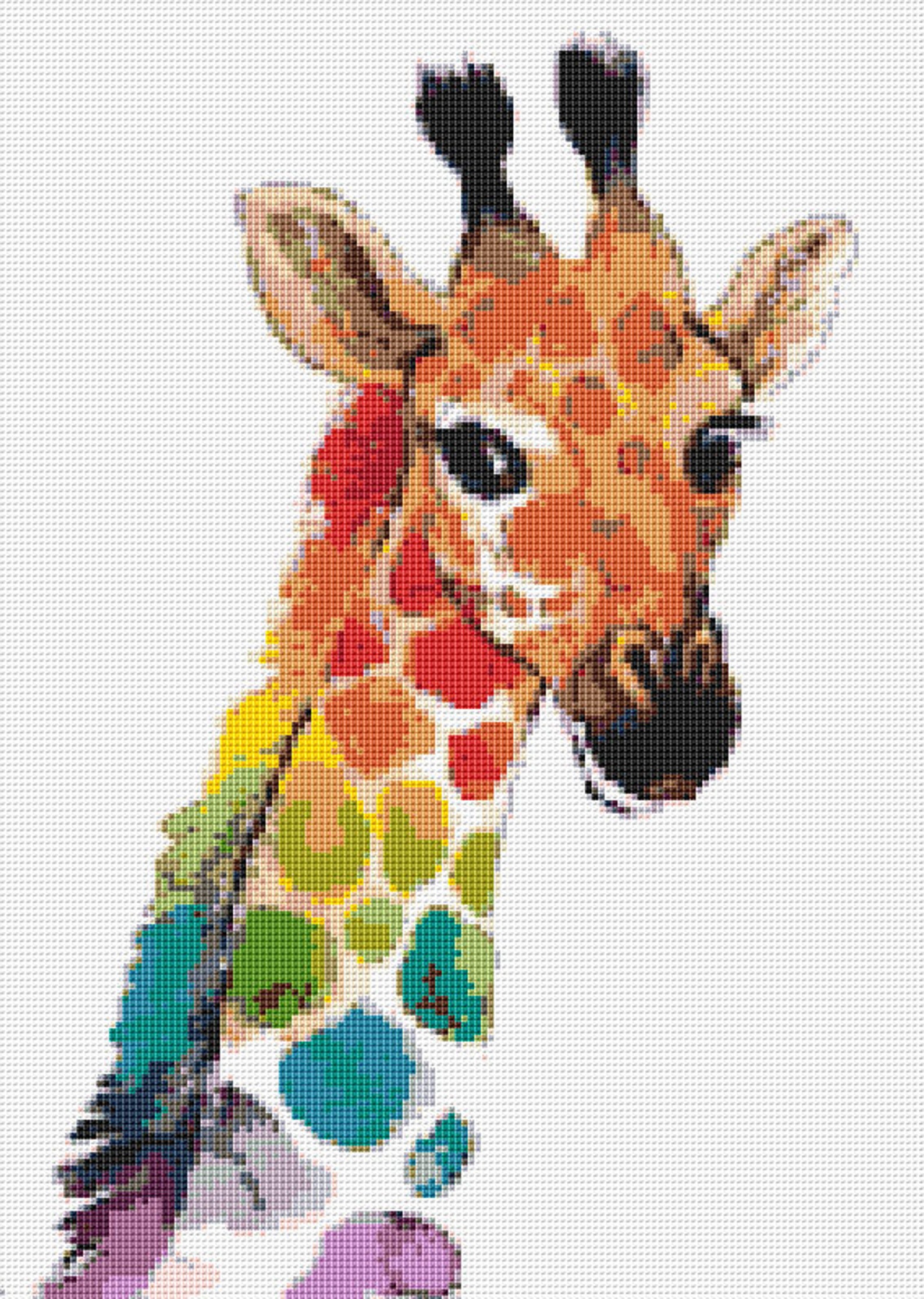 Giraffe Cross Stitch Pattern 12 Instant PDF Download Giraffe - Etsy
