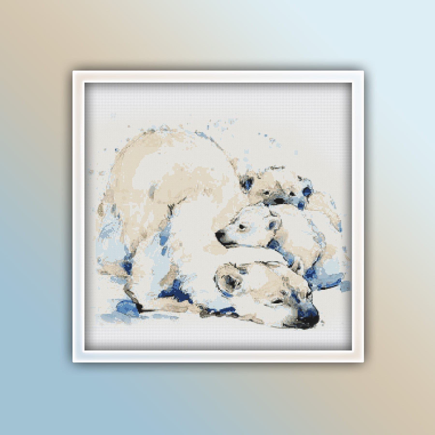 Polar Bear Cross Stitch Pattern 1 Instant PDF Download Polar Etsy UK