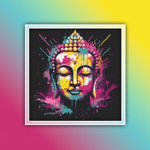 Buddha-Kreuzstichmuster 8 Sofortiger Download Sofortiger PDF-Download - Buddha-Aquarell-Kreuzstichmuster