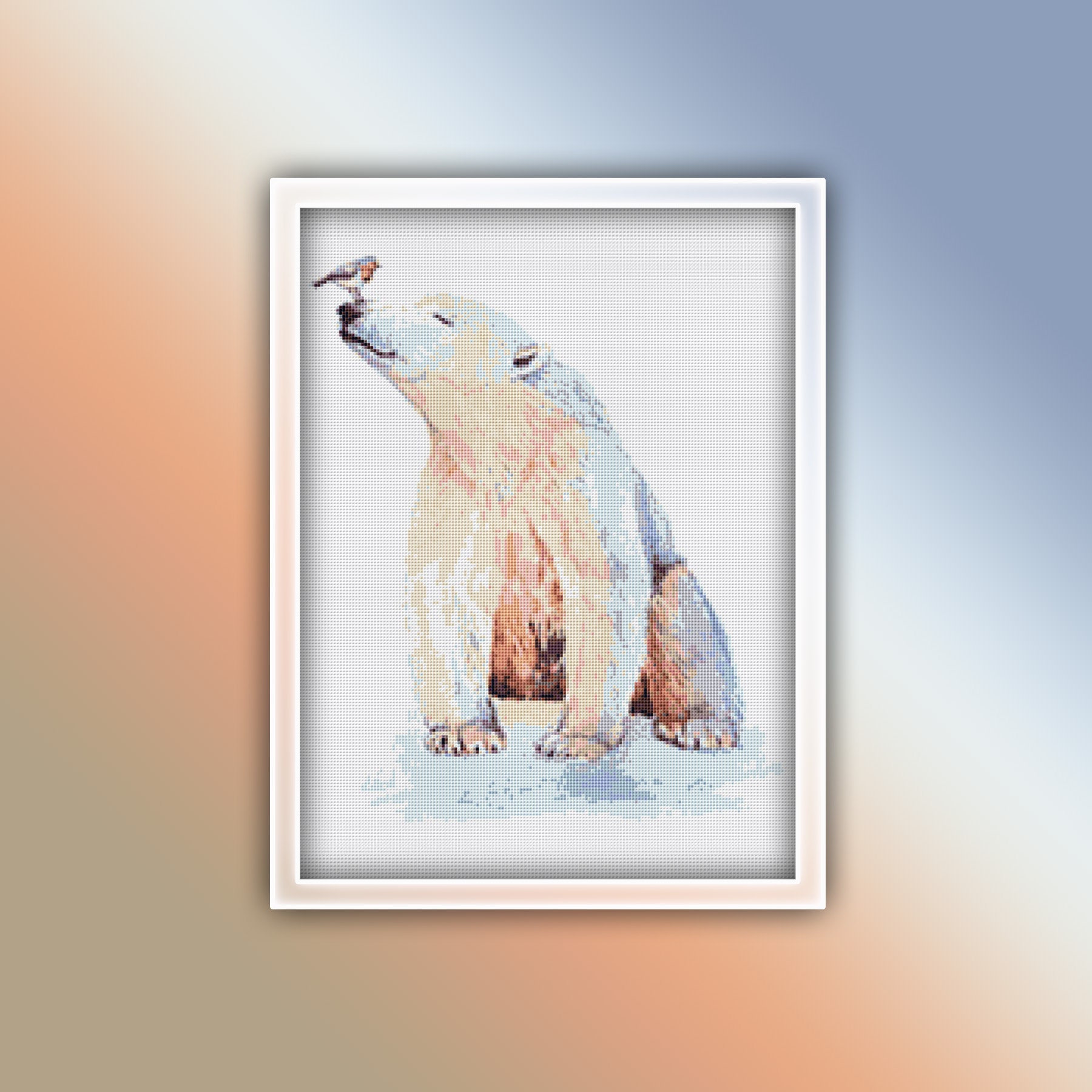 Polar Bear Cross Stitch Pattern 3 Instant PDF Download Polar Etsy