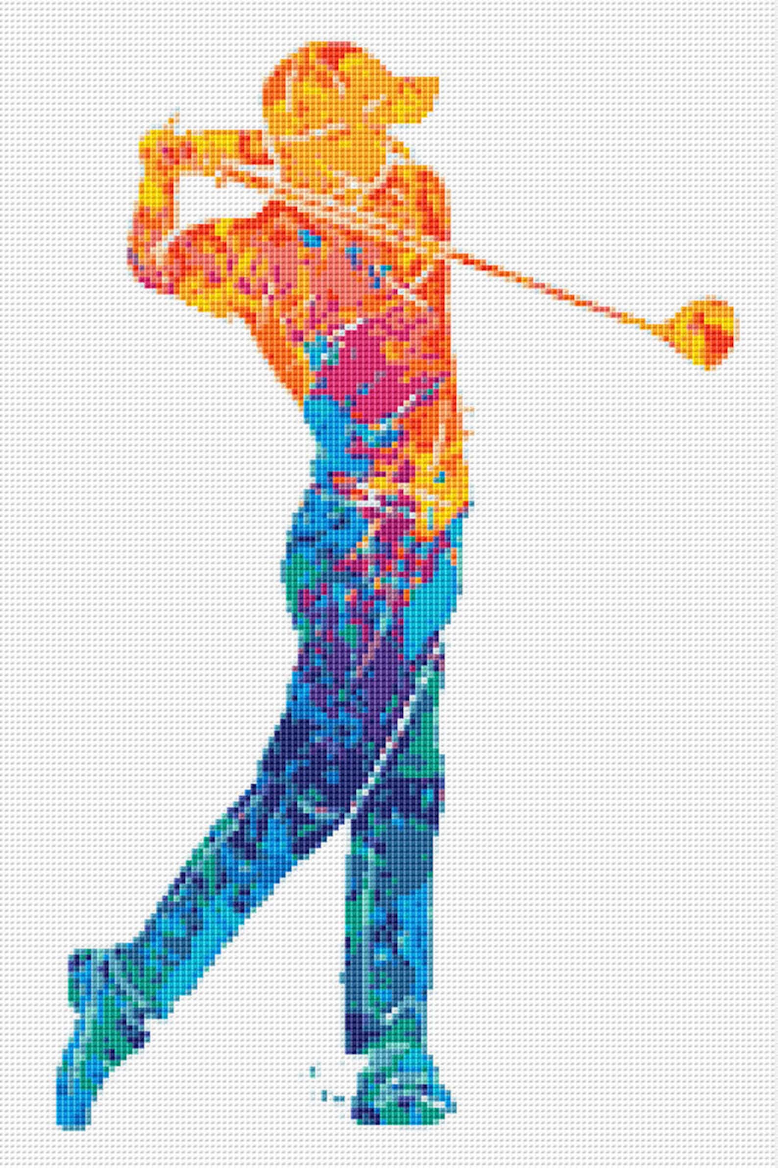 Golf Cross Stitch Pattern 1 Instant Download Instant PDF Etsy