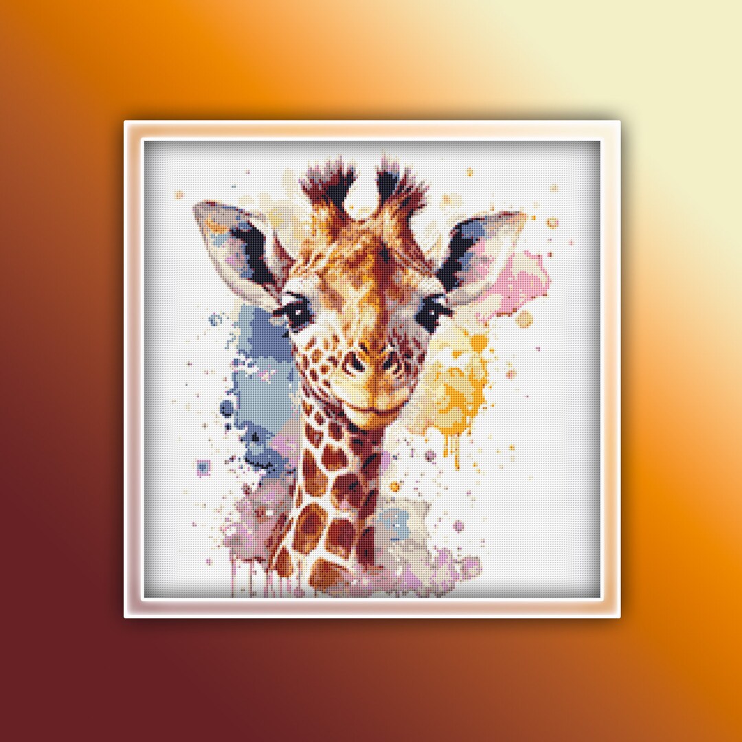 Giraffe Cross Stitch Pattern 2 Instant PDF Download - Giraffe ...