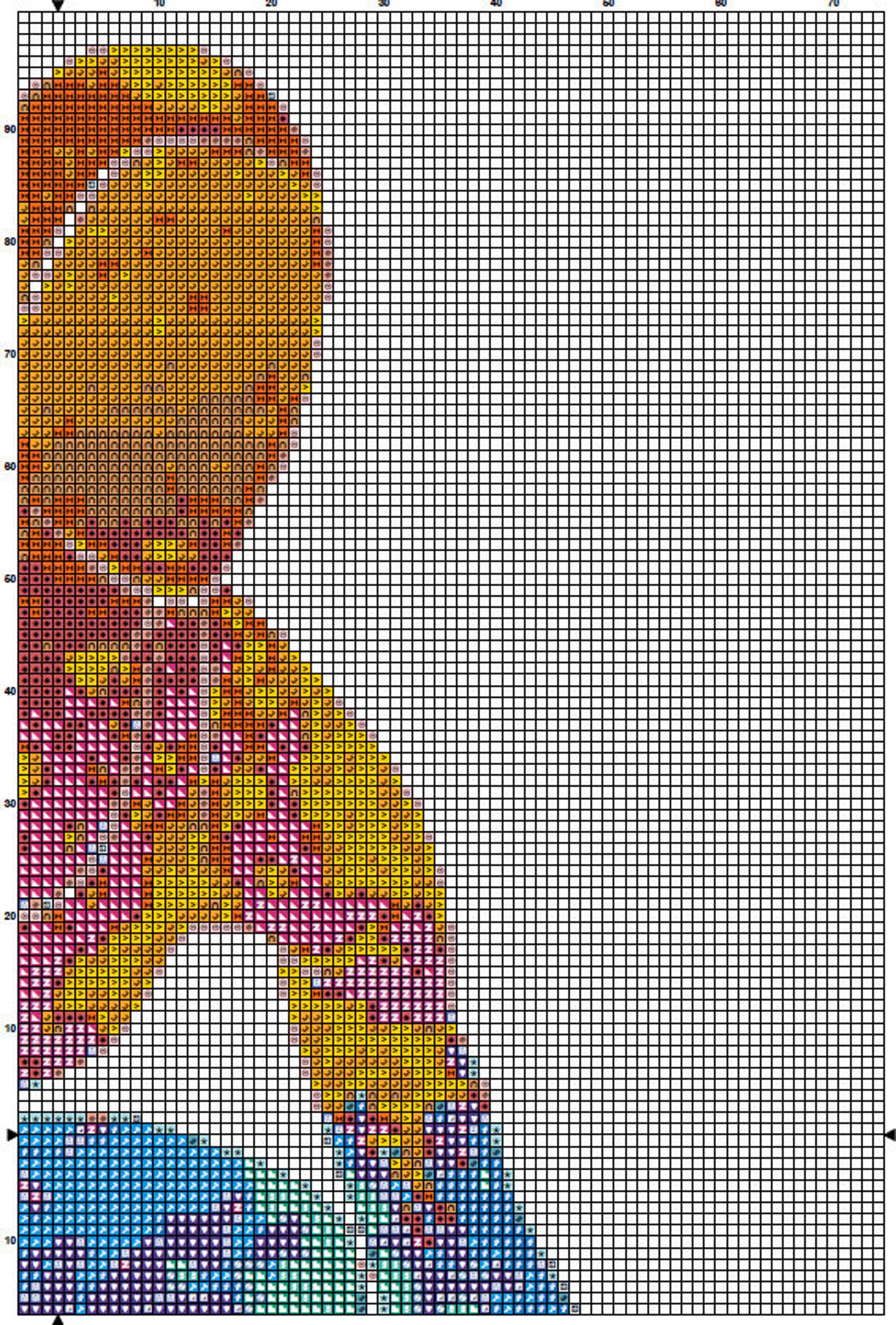Runner Cross Stitch Pattern 3 Instant Download Instant PDF Etsy