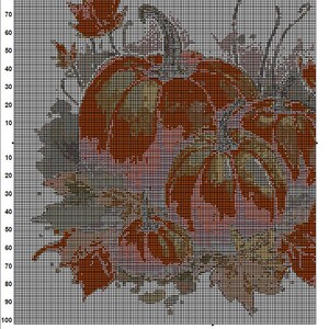 Pumpkins Cross Stitch Pattern 4 Instant PDF Download - Autumn ...