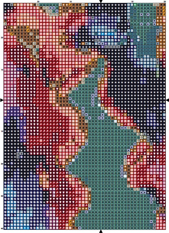 Kiss Cross Stitch Pattern Instant PDF Download Kiss Etsy