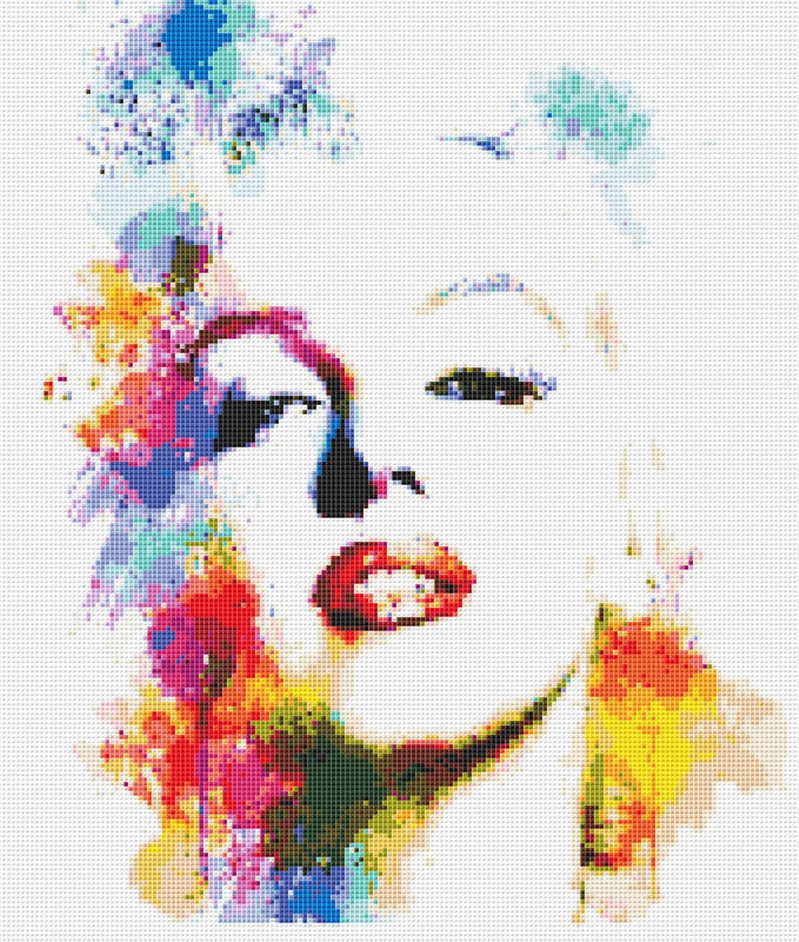 Marilyn Monroe Cross Stitch Pattern Instant PDF Download | Etsy