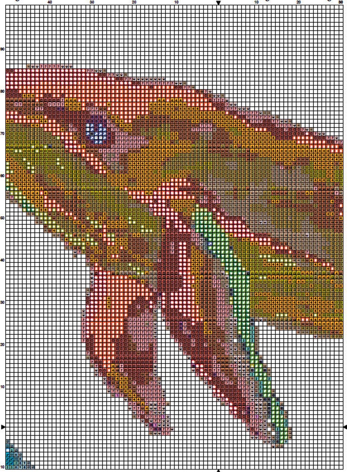 Whales Cross Stitch Pattern 1 Instant Download Instant PDF Etsy