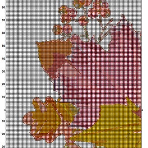 Autumn Leaves Cross Stitch Pattern Instant PDF Download - Leaves ...