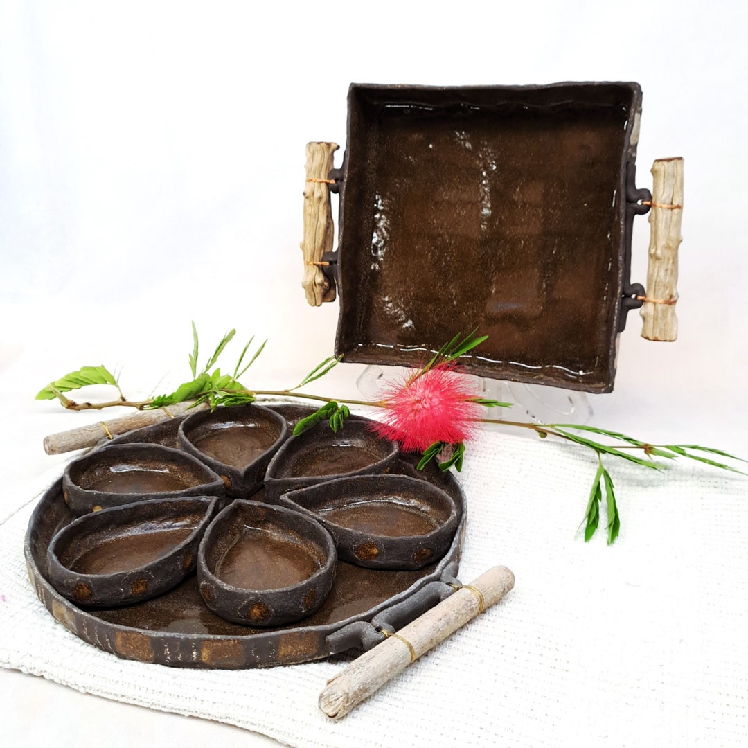 Passover Set : A Unique Seder Plate and A Modern Matzah Tray -perfect ...