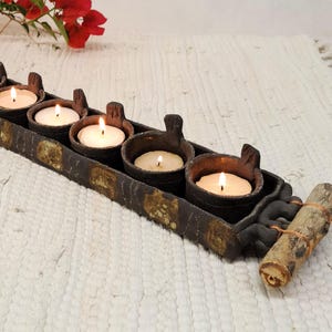 Tea Light Candlestick- Five Candles