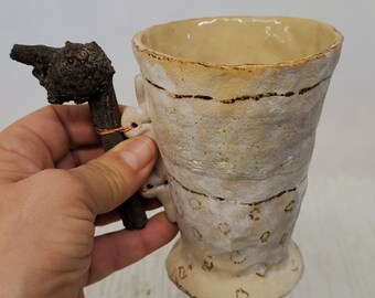 Charming Small Vase / Kiddush Cup - One-of-a-Kind Ceramic Beauty