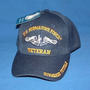 Submarine Service &quot;Dolphin&quot; US Navy Embroidered Licensed Military Ball Cap/Hat