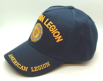 American Legion gestickte verstellbare blaue Ballkappe Militärveteran.
