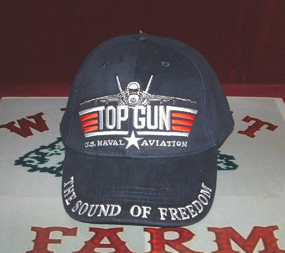 Spreadshirt Top Gun Jet Logo Snapback Cap - Used Look, Verstellbar, 100% Polyester, Offizielles Lizenzprodukt