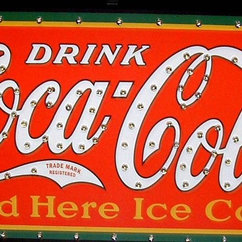 Coca Cola Sign Led - Etsy