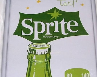 Sprite Naturally Tart Vintage Style Iconic 17x6 Brand New Metal Thermometer.
