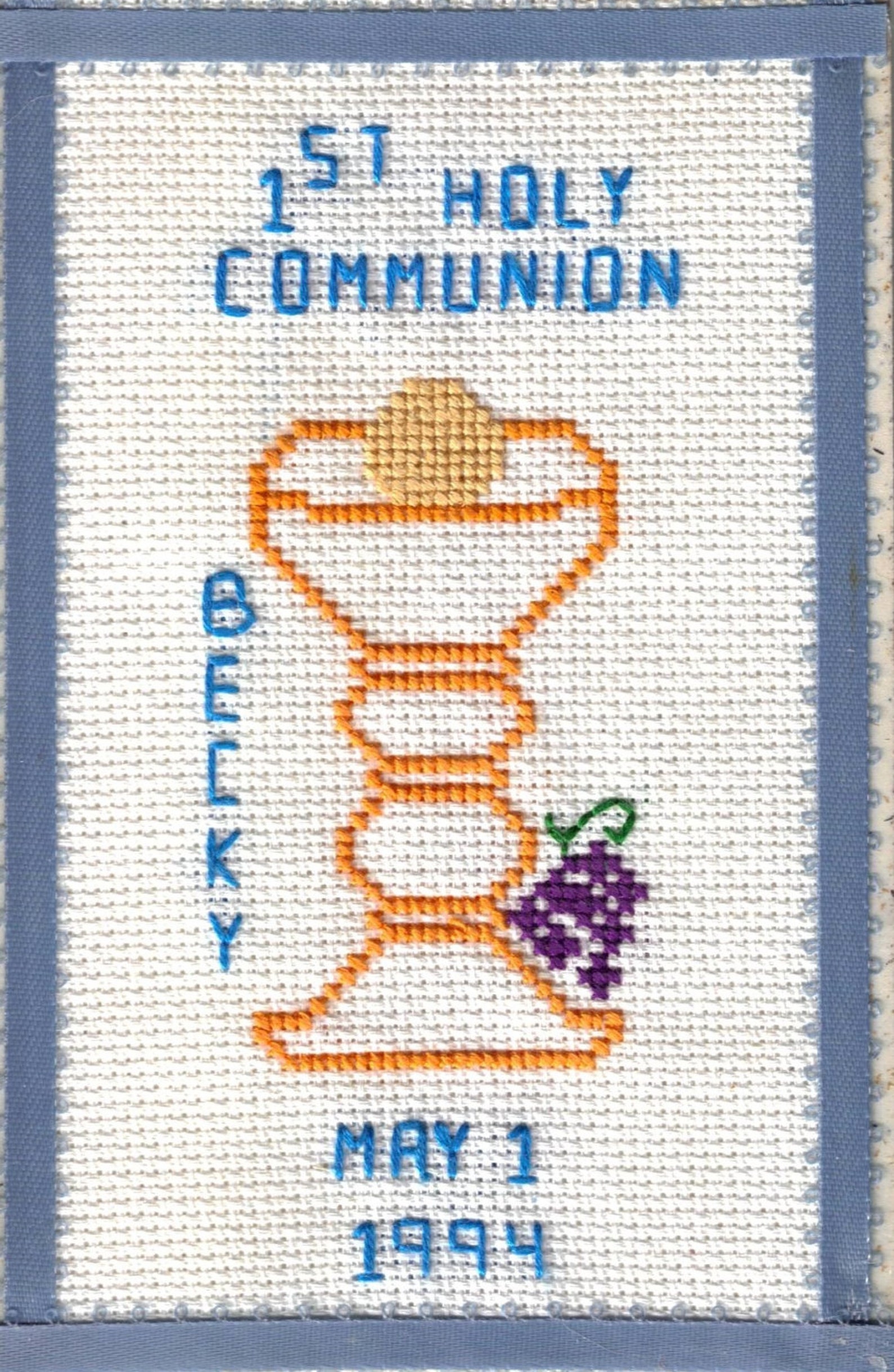 First Holy Communion Cross Stitch PATTERN | Etsy
