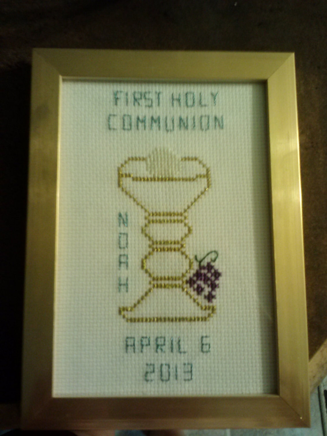 First Holy Communion Cross Stitch PATTERN | Etsy