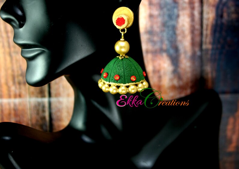 Indian jewelryKerala neck setcream and antique gold neck setjhumka earringTerracotta neck setpolymer clay jewelrybollywood jewelry