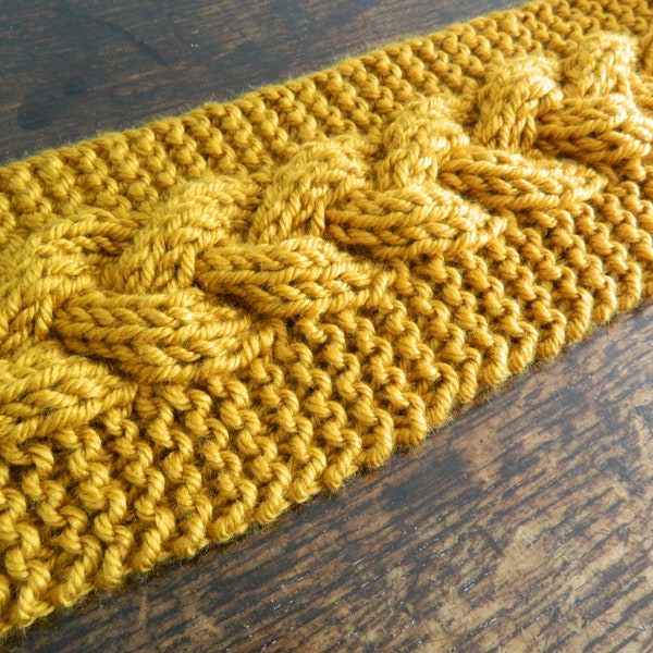 Super Chunky Plaited Cable Knit Scarf Pattern - Cable Knit Scarf Knitting Pattern - How To Knit Tutorial - Hand Knitted Scarf Pattern